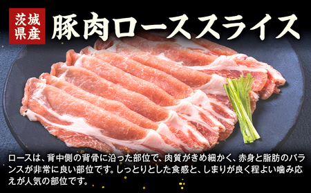 茨城県産 豚肉 ロース スライス 500g 1パック 500g 株式会社セントラルフード 《60日以内に出荷予定(土日祝除く)》肉 豚肉 ロース 国産 スライス 生姜焼き 茨城県 結城市