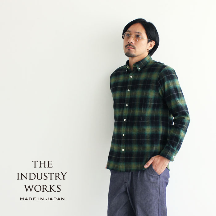 
播州織メンズフランネルシャツ「THE INDUSTRY WORKS」（1着）【TIW_130】（36-2）
