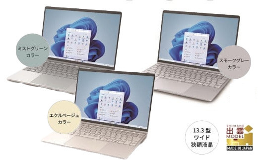 
                  パソコン FMV WC1/K1 Windows11 Intel Core Ultra 7 164U  メモリ16GB 約512GB SSD Office有り　カラー選択：スモークグレー、エクルベージュ、ミストグリーン
                