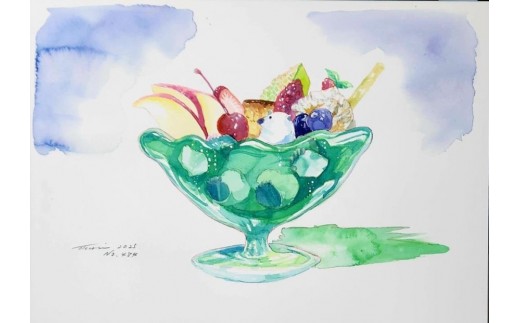 
                  水彩画作品　No,484
                