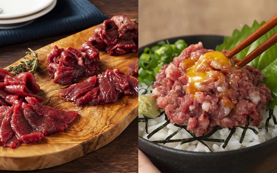 【ふじ馬刺し】 フジチクオリジナル 特選馬刺しの8種セット 610g ふじ馬刺し メン 大トロ 中トロ ヒレ シャトーブリアン ロース ランプ 上赤身 ネギトロ 霜降り 赤身 熊本 馬刺し セット 詰