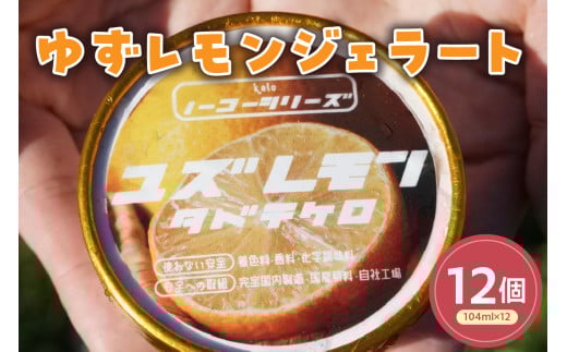 ゆずレモンジェラート(104ml)〔12個入り〕ゆず レモン アイス スイーツ 洋菓子 お菓子 デザート 贈答 贈り物 ギフト プレゼント お取り寄せ 送料無料 山形県 米沢市