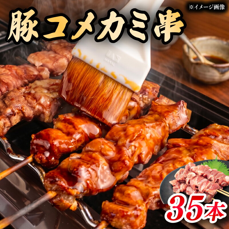【ふるさと納税】 希少部位 豚コメカミ串 串焼き 豚肉 コメカミ とりにく 小分け ぶた 豚 串 おつまみ あて ビール BBQ 串焼きセット バーベキュー アウトドア 冷凍 サトウフーズ 新潟県 新発田市 satofoods010