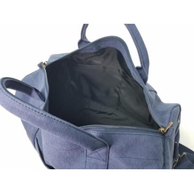 ふるさと納税 栃木市 【いちひこ帆布】 トラベルボストン/ネイビー |  | 02