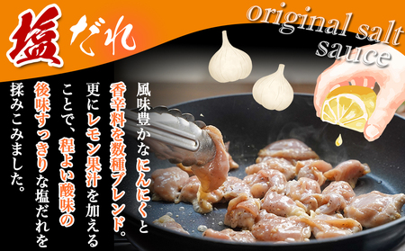 【希少部位】国産若鶏ハラミ「塩だれ味付」880g!小分け真空パック≪みやこんじょ特急便≫_LG-L603-Q_(都城市)  若鶏 ハラミ 味付け 塩だれ 小分けパック 焼くだけ 簡単 調理 真空