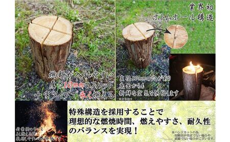 千葉県産ひのきスウェーデントーチ 4本 【BBQ キャンプ 桧 檜 ヒノキ 薪 燃料 スウェーデントーチ 】 丸太 木 バーベキュー 焚火 SNS映え ストーブ キャンドルツリー 