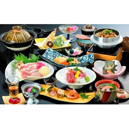 【ふるさと納税】G0034　西浦温泉龍城（ホテルたつき）昼食＆温泉入浴ペア券（土日祝日限定）