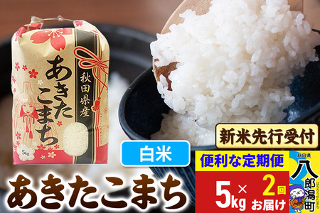 《令和7年産 新米受付》《定期便2ヶ月》あきたこまち 5kg【白米】 秋田県産 こまちライン