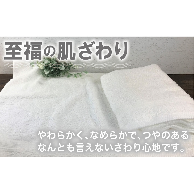 やわらかバスタオル 2枚セット（ホワイト）泉州タオル G1511_イメージ2