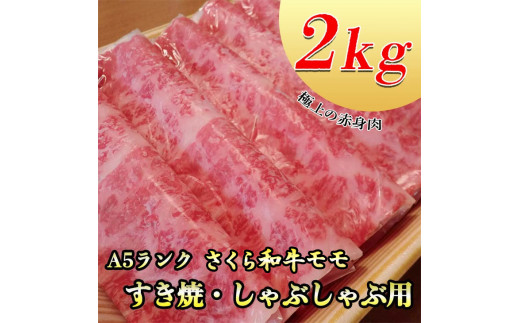 
A5さくら和牛モモすき焼・しゃぶしゃぶ用2ｋｇ 肉 牛肉 国産牛 A5 すき焼き しゃぶしゃぶ グルメ 栃木県 送料無料
※着日指定不可
