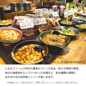 農村レストランふるる ビュッフェランチ お食事券 2名分