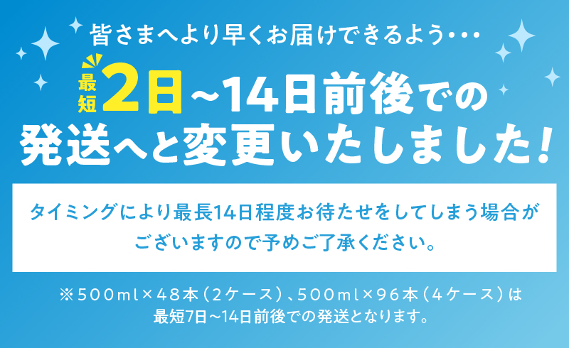 【最短2日発送！】ラベルレス　富士山蒼天の水 500ｍl×24本（1ケース）※離島不可 天然水 ミネラルウォーター 水 ペットボトル 500ml バナジウム天然水 飲料水 軟水 鉱水 国産 シリカ ミ