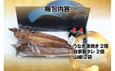 うなぎ 国産 紀州備長炭 2尾 400g うなぎ【fki301A】