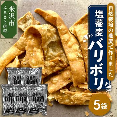 ふるさと納税 米沢市 《 自然栽培 そば 使用 》 塩蕎麦 バリボリ 5袋 計 200g ( 1袋 40g ) | 