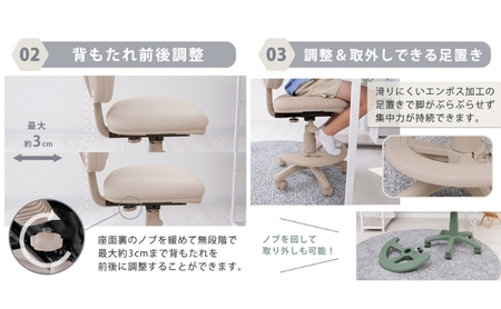 キッズチェア PAOLO-premium(パオロプレミアム)　家具 インテリア 椅子 スチールグレー