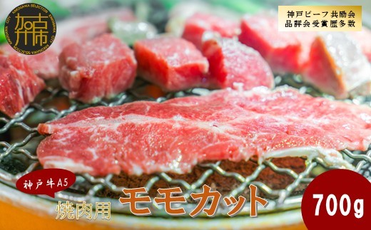 【神戸牛A5】焼肉用 モモカット700g《 神戸牛 A5 肉 お肉 牛肉 和牛 モモ 焼肉 バーベキュー BBQ ギフト 》【2406A16409】