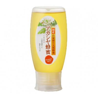 ふるさと納税 二本松市 自家採り国産天然はちみつ「アカシヤ」スタンドボトル 500g