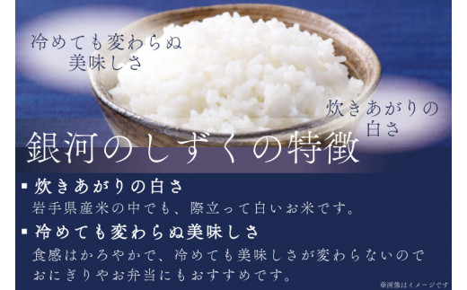 米 無洗米 5kg「令和7年産 銀河のしずく」特A受賞 お米 ご飯 ライス 岩手県産 (AE160)