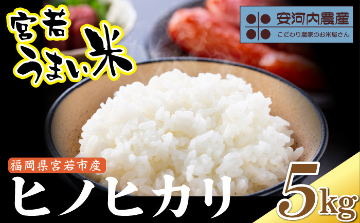 
            【先行予約】【10月下旬より順次発送】ヒノヒカリ 5㎏〈安河内農産〉新米 宮若うまい米 M790
          