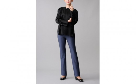 【B-THREE/ビースリー】美脚見え ラグジュアリーな大人のストレートパンツ(770353)