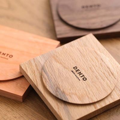 ふるさと納税 府中市 府中市の家具　木製オリジナルコースター　ウォールナット材 |  | 03