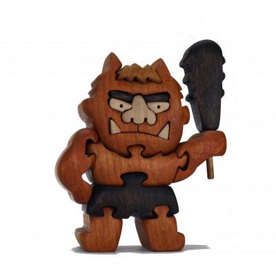 ふるさと納税 河内長野市 赤鬼さん　知育玩具 木製パズル |  | 01