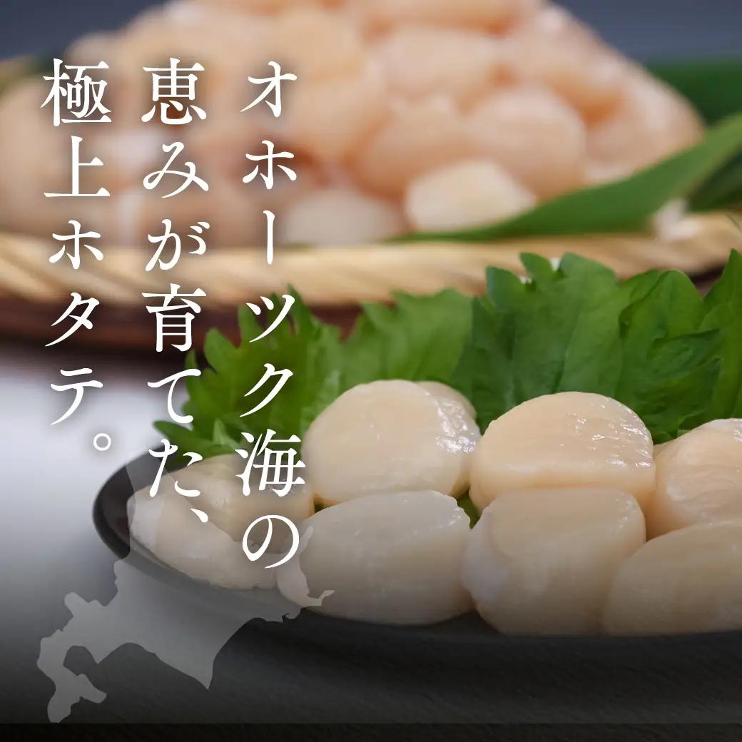 10月発送　オホーツク海産ホタテ貝柱3kg(小粒)
