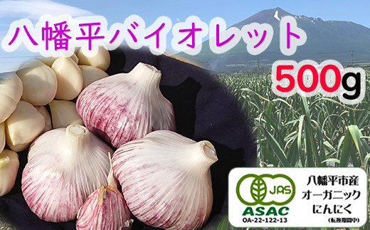 
            オーガニックにんにく 八幡平バイオレット 500g ／ ニンニク 大蒜 野菜 産地直送 すばるファーム
          
