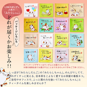 舞鶴茶 ティーバッグ みたらしちゃんギフト 煎茶 3袋（15杯分） 個包装 小分け お茶 日本茶 緑茶 舞鶴茶 京都産 舞鶴産 お茶セット せん茶 ギフト プレゼント バラ お試し セット 緑茶 ティ