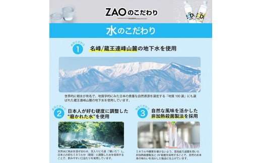 【定期便3回】ZAO SODA 強炭酸水 500ml×24本×3か月 計72本 FY24-252