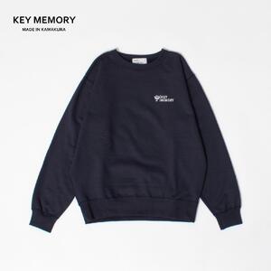 《2》【KEYMEMORY】裏起毛トレーナー NAVY