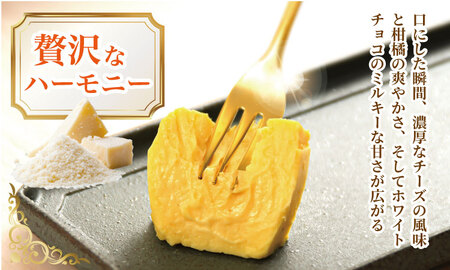おりしま生チーズケーキ（460g）４種類の柑橘とホワイトチョコ 濃厚チーズがとろけるケーキ A085-024