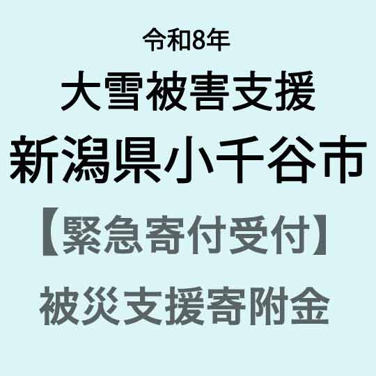 【ふるさと納税】【令和8年大雪災害支援緊急寄附受付】新潟県小千谷市災害応援寄附金（返礼品はありません）