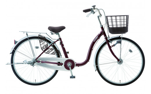 内装3段オートライト付き自転車ディオラ26型ワインレッド ※関東地方以外への配送不可 | 自転車 26インチ 3段 変速 オートライト 小豆色 赤 レッド チャリ チャリンコ 通勤 通学 日常 買い物 おでかけ 運動 安全 便利 関東限定 おしゃれ かわいい 贈答 ギフト 贈り物 プレゼント 茨城県 古河市 _AV41