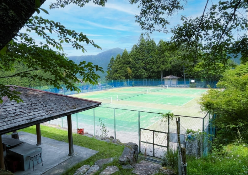 奈良県曽爾村民宿2・7 テニスコート貸切チケット（1面 1日貸切） /// テニス チケット 貸切 貸し切り