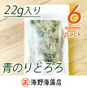 【ふるさと納税】青のりとろろ 22g×6パック セット海野海藻店 国産 青さのり のり とろろ昆布 とろろ 昆布 海藻 茨城 大洗 すぐ発送