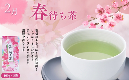 （定期便）農林水産大臣賞受賞・日本茶AWARD入賞歴のある日本茶専門店のお茶B