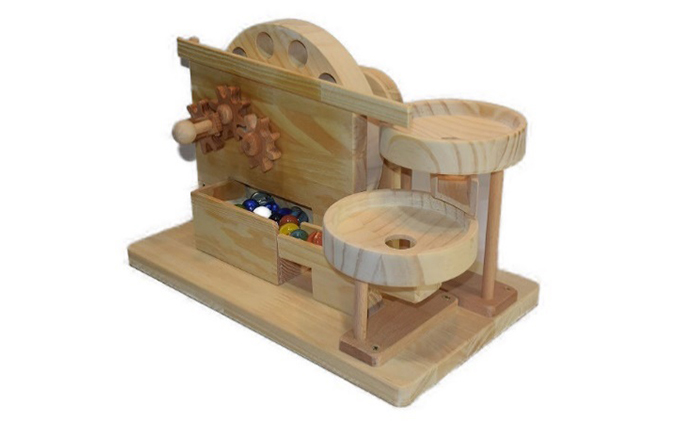 【年末受付限定】ビー玉からくり　円盤ツイントルネード おもちゃ 子供 手作り 木のおもちゃ 木製 日本製 孫 小さい子 キッズ 贈り物 出産祝い 誕生日 マーブルマシン