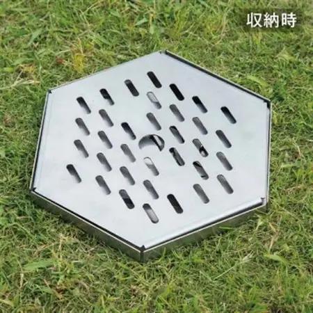 組み立て簡単 炎が映えるステンレス製コンパクト収納焚き火台 【炎】_雑貨・日用品 アウトドア用品 スポーツ・アウトドア用品   雑貨・日用品 キャンプ用品 スポーツ・アウトドア用品 _【1417454