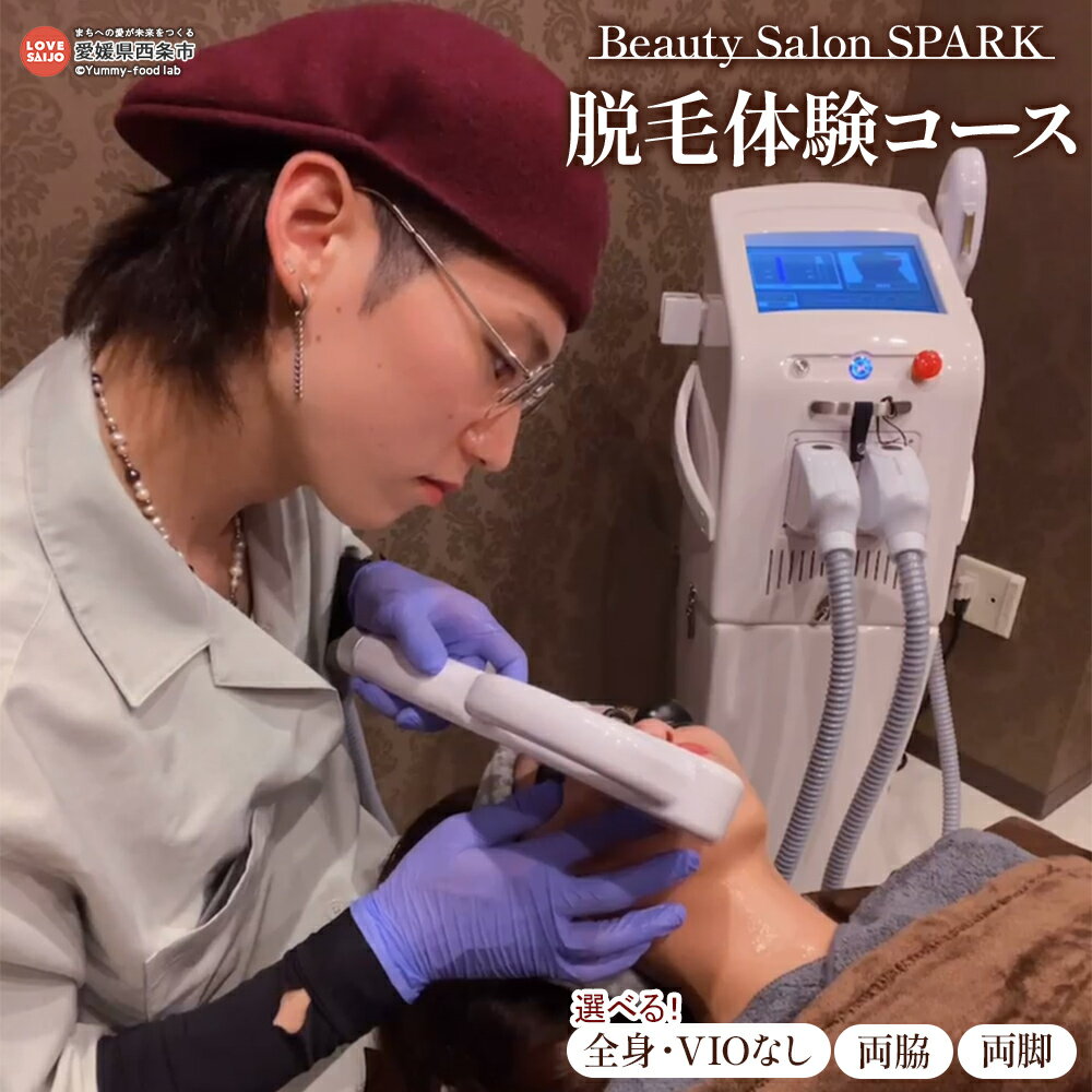 【ふるさと納税】＜脱毛体験コース＞ 選べる コース 全身・VIO無し 両脇 両脚 女性 男性 レディース メンズ サロン ケア 施術 体験 愛媛県 西条市