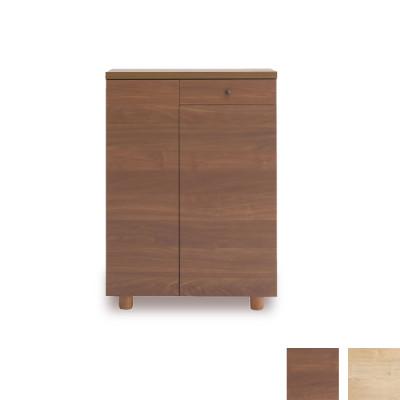 ふるさと納税 大川市 大川家具　国内製造　シューズボックス　ソルト　700L　ロータイプ　ブラウン/ナチュラル
