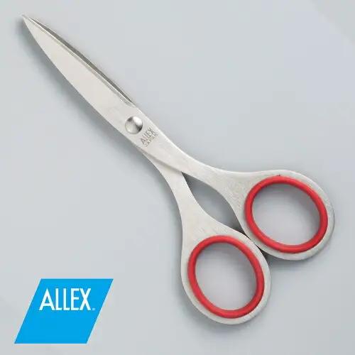 H7-161 ALLEX 事務用はさみ（小）【レッド】（ S-135 11101R）