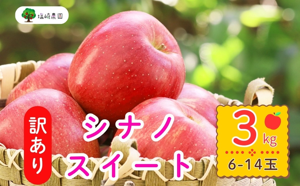 
            【先行予約】【訳あり】シナノスイート【約3kg(6〜14玉)】規格外(7-A27-1)
          