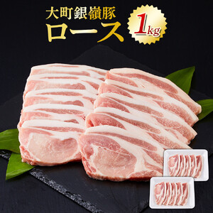 大町銀嶺豚 ロース１kg (約100ｇ×5枚・2パック) | 豚ロース ブランド 肉 
