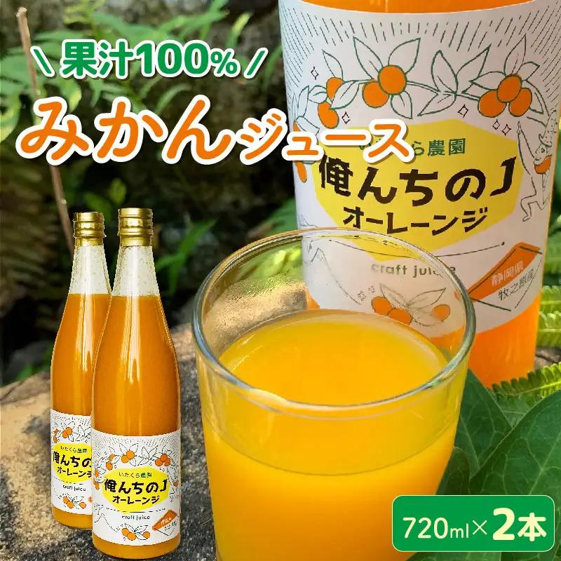 みかん ジュース 720ml×2本 ジュース