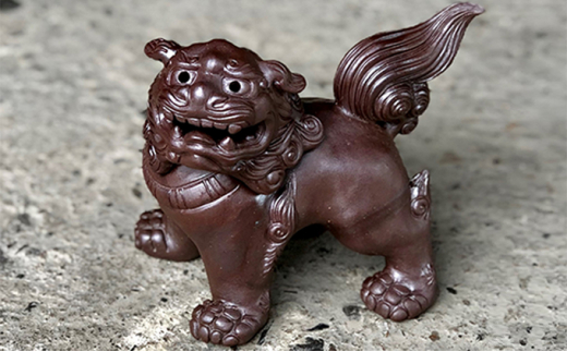 
明光窯 獅子 香炉 （ 備前焼 ） 陶器 置物 インテリア 雑貨 日用品
