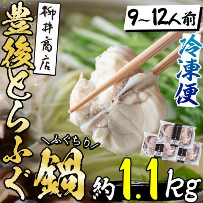 ふるさと納税 佐伯市 豊後とらふぐ ふぐちり鍋用3Pセット(計約1.1kg・9-12人前)