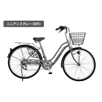 ふるさと納税 京都市 完成品でお届け!26インチ 自転車 SHIMANO【ニュアンスグレー(GR)】 |  | 01