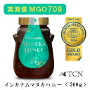 【ふるさと納税】【実測値MGO729】インカナム マヌカハニー 500g MGO 550+_ マヌカハニー 蜂蜜 はちみつ ハニー TCN MGOインカナム ニュージーランド レプトスペルマム系はちみつ 人気 おすすめ 送料無料 瓶 モンドセレクション 金賞 【1384298】