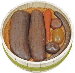 奈良漬樽詰セット 奈良漬 樽詰Y12＜山崎屋奈良漬1230ｇ＞ 漬物 トッピング 奈良漬 漬物 奈良漬け 樽詰Y12  G-132